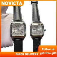 Fashion Quartz Watch 904L Steel Case Leather Business Watch