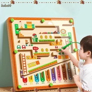 BEBETTERM Children Magnetic Number Maze, Walking Ball Wooden Color Sorting Toys, Digital Enlightenme