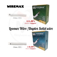 【Hot sale】WIREMAX PDX /LOOMEX WIRE /DUPLEX SOLID WIRE SIZE: 14/2  ❀  12/2  ❀   (SOLD PER BOX 75 METE