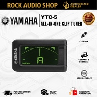 Yamaha YTC5 Clip-on Tuner Guitar Bass Ukulele Chromatic - Vibration Sensor High Accuracy ±0.5 Cent B