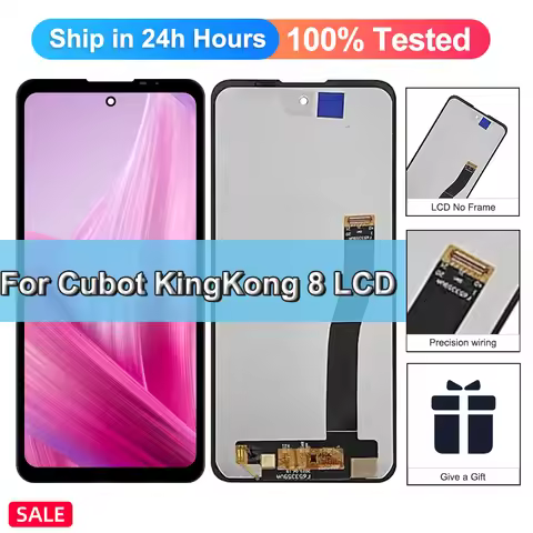 Screen for Cubot KingKong 8 LCD Display F653359VA Touch Screen Digitizer for Cubot KingKong 8 KingKo