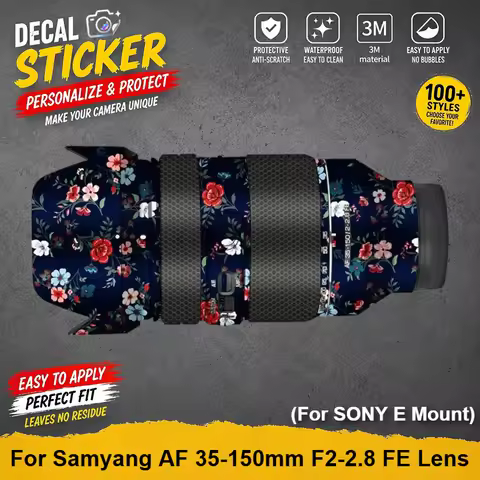 For Samyang AF 35-150mm F2-2.8 FE for SONY E Mount Lens Sticker Protective Skin Decal Film Anti-Scra