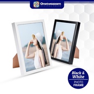 Photo Frame | Picture Frame | Solid Wood 3R / 4R / 5R / 6R / 8R / A4 / A3 Black and White Frame