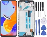 AMOLED LCD Screen for Xiaomi Redmi Note 11 Pro 4G / Redmi Note 11E Pro 5G / Poco X4 Pro 5G / Redmi Note 11 Pro+ 5G India Digitizer Full Assembly with Frame