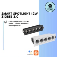 Smart Zigbee 3.0 Spotlight 12W | Tuya Powered | 2700K-6500K Dimmable | 3 Years Warranty