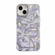 Fashion bow+bracelet phone case/suitable for Apple iPhone 15 Pro Max/iPhone 13/iPhone 14 Pro Apple phone case