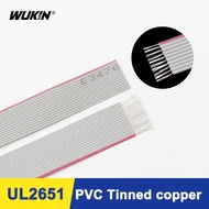 1.27mm Gray Flat Data Cable Wire 10 14 16 20 26 Pins AWG 28 UL2651 300V for 2.54mm IDC Connector