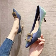 kasut tinggi bridal heels Kasut pengantin, kasut perkahwinan, gaun pengantin Xiuhe, kasut tumit stil