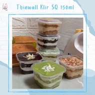 (25PCS) Thinwall food container 150ml kotak SQ kotak Cup salad 150ml