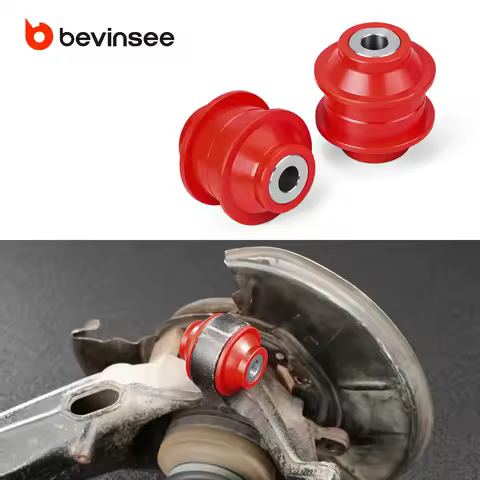 BEVINSEE Rear Lower Trailing Arm Bushings 80A Polyurethane For BMW E46 E36 Z4 E85/E86 E89, Replace f