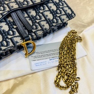 Christian Dior saddle 經典老花 woc 斜背包 鏈條包 手拿包