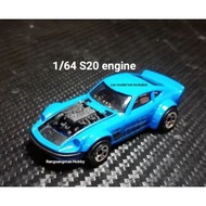 1/64 Resin S20 Engine for Hot Wheels kenmery datsun Nissan tomica inno64 diecast diorama