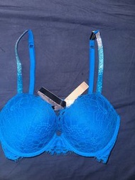Victoria's Secret Push Up Blue Lace Bra