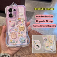 OPPO Reno 13 5G Casing OPPO Reno 13 Pro Clear Shockproof Case Cartoon Cinnamoroll Melody Duffy Bear 