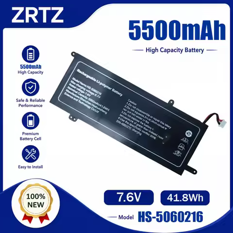 ZRTZ New 7.6V 5500mAh HS-5060216 Laptop Battery