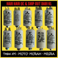 [Tegas] Washing Machine Capacitor Motor Mesih Basuh Kapasitor 2.5UF 3UF 3.5UF 4UF 4.5UF  7UF 9 UF 11