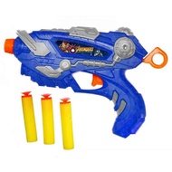 Avengers / Cars Nerf Soft Projectile Nerf Gun Air Blaster Toy Gun Blue / Red
