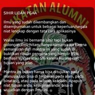 PANDUAN ILMU SIHIR LIDAH PGAA
