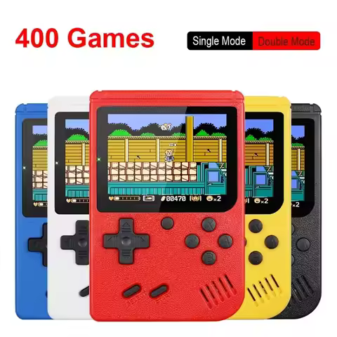 Built-in 400 FC Games with 2.4 Inch LCD Screen Video Game Player Kids Boys Gift for Retro Handheld G
