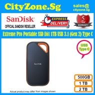 SanDisk Extreme Pro Portable SSD E61 1TB USB 3.1 (Gen 2) Type C SDSSDE61-1T00-G25 5 Years Local Warranty