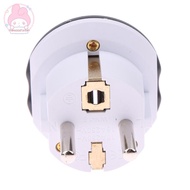 thewoodfamer German Standard Conversion Plug FR AU US UK To EU Euro Korea Universal Travel Adapter H