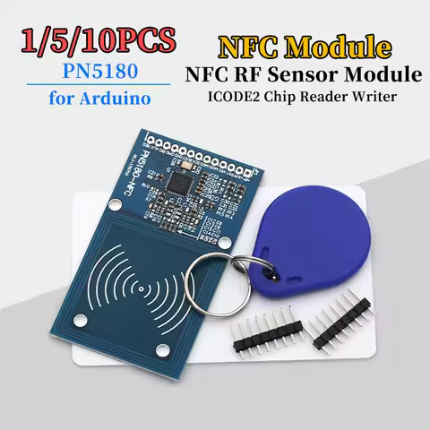 1/5/10PCS PN5180 Module NFC RF Sensor Supports ISO15693 RFID High Frequency IC Card ICODE2 Reader Wr