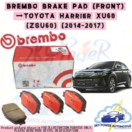 BREMBO TOYOTA HARRIER ZSU60 (XU60) (NON-TURBO) / RAV 4 (ACA36) DISC BRAKE PAD (FRONT)