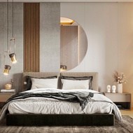 CLEAR HALF ROUND MIRROR- READY STOCK