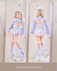 Malymoon 可愛紫色兔女郎 cosplay 服裝
