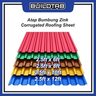 Atap Kilang (10 pcs) Corrugated Metal Deck Roofing Zinc Awning Industrial Roof Sheet G28 G30 G32