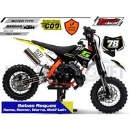 Sticker Sticker Trail Mini Gazgas 50cc KTM 50cc SSR 50cc PC50 50cc MX50 50cc MINI MOTO 50cc Full bod