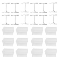 12 Pieces Pegboard Plastic Bins Kit - Pegboard Bins with Hooks - Pegboard Accessories Workbench Bins