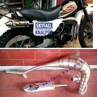 SUZUKI Racing Exhaust Original Stainless Steel TS 125 FMF