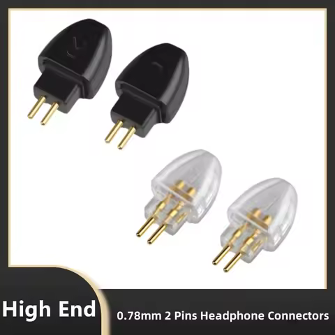 0.78mm 2 Pins Headphone Plug Adapter For HIFIMAN RE2000 Re80 Re2k Svanar In-Ear Earphone Audio Jack 