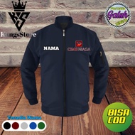 BANK CIMB NIAGA JACKET EMBROIDERED BOMBER JACKET CUSTOM BANK JACKET