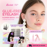 [SHIP ON 24 HOURS] DOROLAB Eyelash Glue-free Eyelashes Flower-Serise IRIS DIY Individual Reusable 10