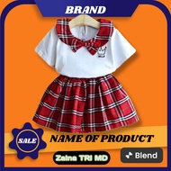 NEWEST LABUBU CHARACTER DREES SET ONE SET FOR KINDERGARTEN GIRLS AGE 12345 YEARS baju budak perempua