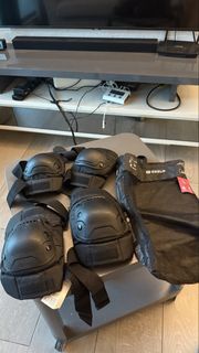 Decathlon Oxelo Protective Gear Set - Knee & Elbow Pads with Bag 迪卡儂護膝護踭