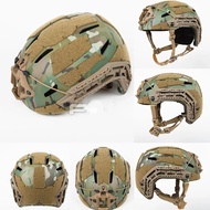 Caiman-Bump Ballistic Helmet, Liner Gear Adjustment,  Tactical Helmet with NVG Mount and Side Rail, 