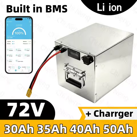 Metal case 72v 35Ah li-ion 72v battery pack 30ah 40ah 50ah、motorhome 3000w、 for inverter solar energ