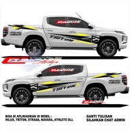 Sticker mobil triton sticker list terlaris mobil triton stiker universal mobil triton elgarage01