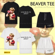 Beaver Tee ADLV Local Brand Unisex Extra loose sleeve t-shirt for men and women