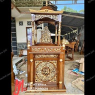 mimbar masjid kaligrafi ukir nama masjid kaligrafi murah kayu jati