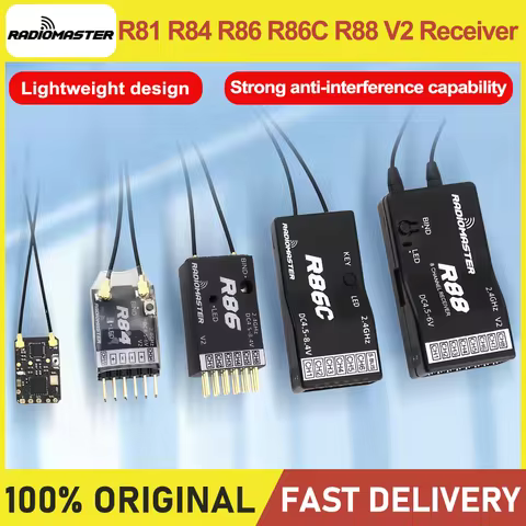 Radiomaster R81 R84 R86 R86C R88 V2 Receiver Receptor 4CH 6CH 8CH 16CH Receiver for FRSKY D8 D16 TX1