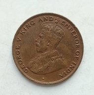 1923年香港一仙流通銅幣