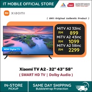 Xiaomi Mi TV A2 SmartTV | 32"/ 43"/ 58" | 4K UHD & HDR10 Display | Dolby Audio + DTS-HD |  Original 
