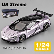LEO 1:24 BYD U9 Xtreme Diecast โมเดล รถอัลลอยด์รถยนต์ของเล่นคอลเลกชันของขวัญสําหรับเด็กชายสาว ของเล่