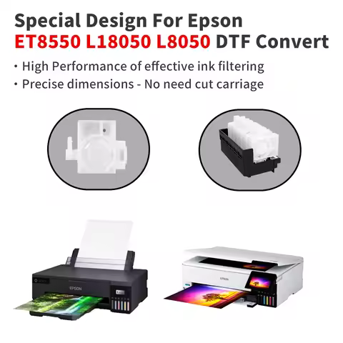 DTF Ink Dampers with Printhead Adaptor Manifold For Epson L18050 L8050 ET8550 ET8500 L8180 L8160 DTF