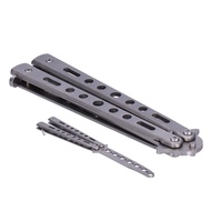 Butterfly Knife Trainning Practice Comb Butterfly Knife Trainer Practice Portable Stainless Steel Un