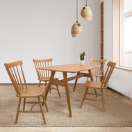 SB Design Square SB FURNITURE ชุดโต๊ะอาหาร รุ่น Yalene สีไม้อ่อน
